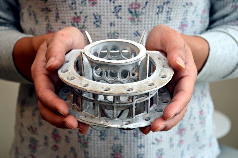 壁掛け式陶製燭台　幻燈ランタン#5 - 香氛蠟燭/燭台 - 陶 