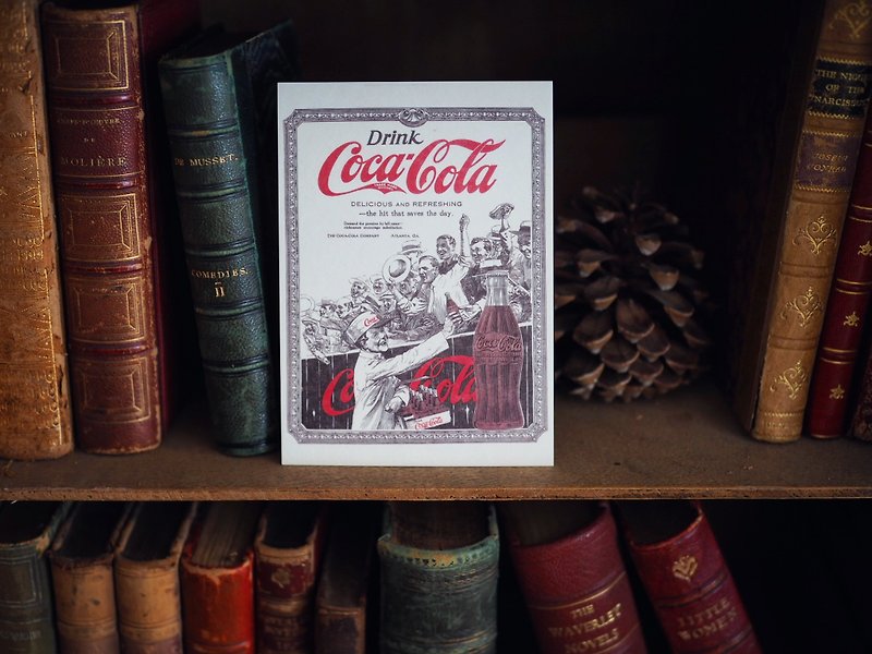 歐美早期知名廣告原版復刻明信片  可口可樂 - 卡片/明信片 - 紙 多色