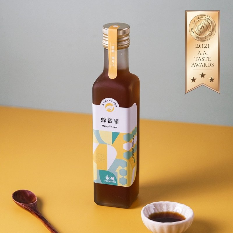 【永禎】蜂蜜醋250ml / 健康果醋/ 2年釀造/ 天然發酵 - 醋/水果醋 - 濃縮/萃取物 黃色