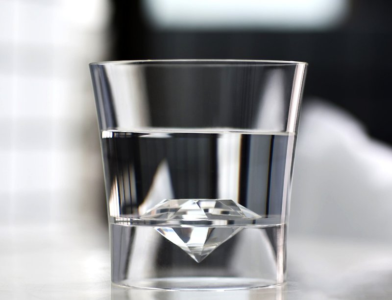 耐摔Immerse鑽石杯 1入| 禮物、紀念品、婚禮 - 杯/玻璃杯 - 塑膠 透明