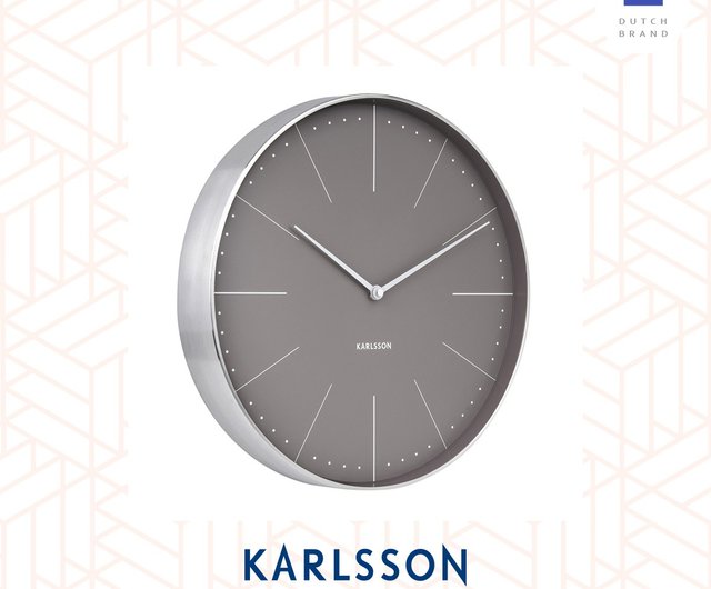 【新品】Karlsson 置き時計 グレー Amazon.co.jp: カールソン置時計、スチール、グレー、ワンサイズ