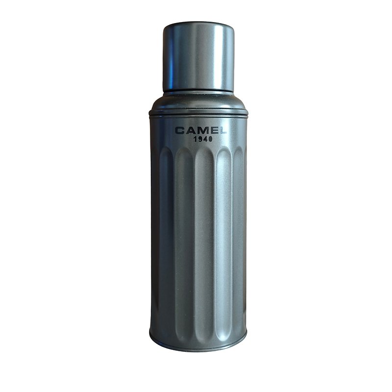 Camel brand 450ml vacuum glass thermos bottle Signature series | 122GM(S) stainless steel model - กระบอกน้ำร้อน - สแตนเลส สีเทา