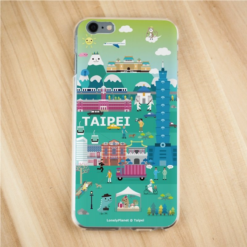 Lonely Planet 2.0 Transparent Phone Case - Earth City - Taipei - Customized - Phone Cases - Plastic Blue