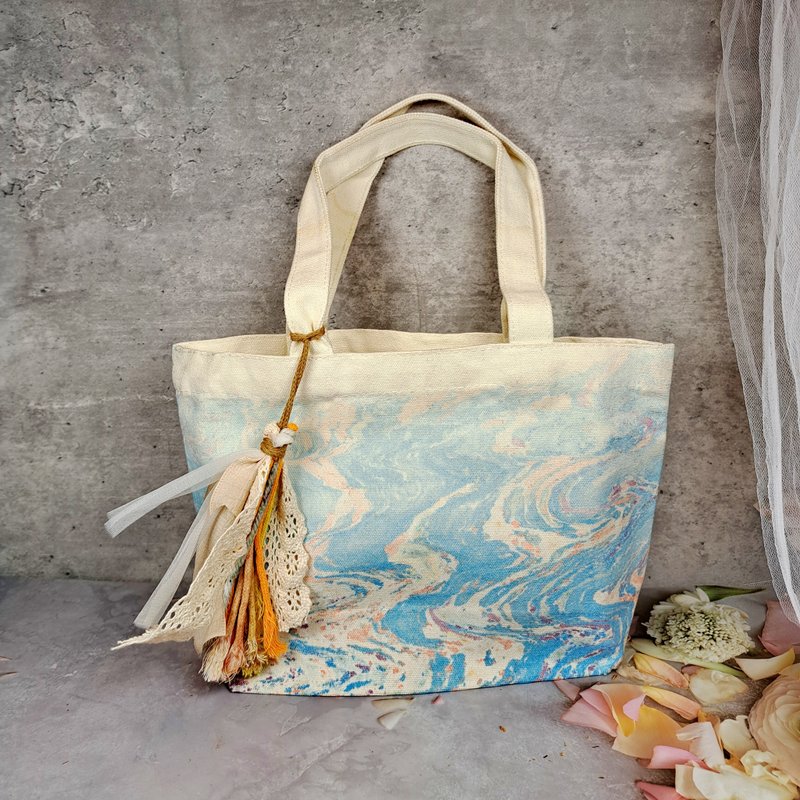 獨一無異 手染布袋  手提袋  便攜袋 纯棉杋布袋  布袋 PQ-017 - 手提包/手提袋 - 棉．麻 綠色