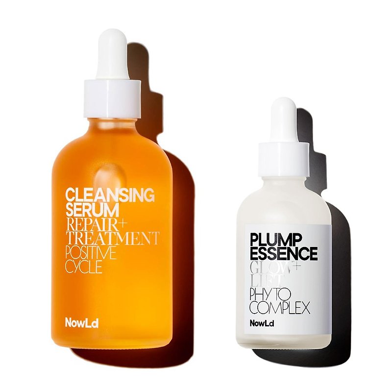 Cleansing & Beauty Serum Set (105ml, 60ml) - Essences & Ampoules - Glass Transparent
