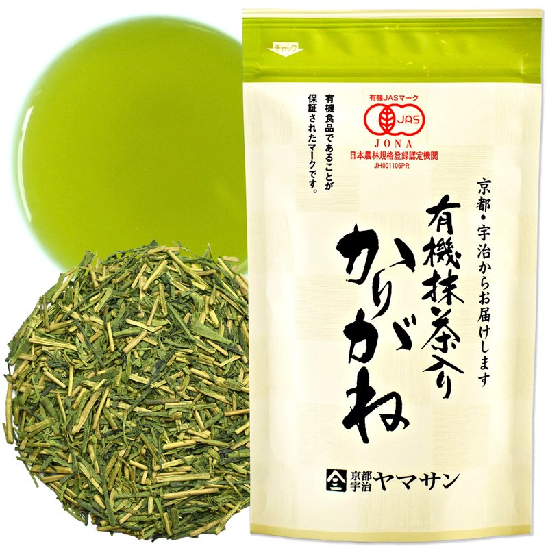 ชาเขียว Organic Yanyin จากญี่ปุ่นเพิ่มผงชาเขียว Matcha KARIGANE100g - ชา - วัสดุอื่นๆ สีเขียว