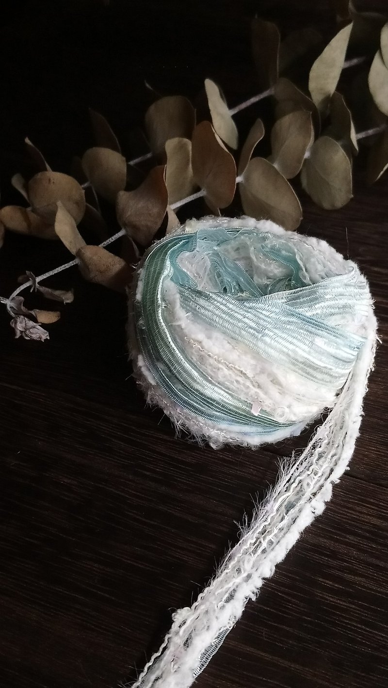 日本混合紗線　200公分 - 編織/刺繡/羊毛氈/縫紉 - 聚酯纖維 藍色