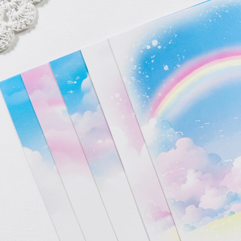 rainbow background paper set - 其他 - 其他材質 
