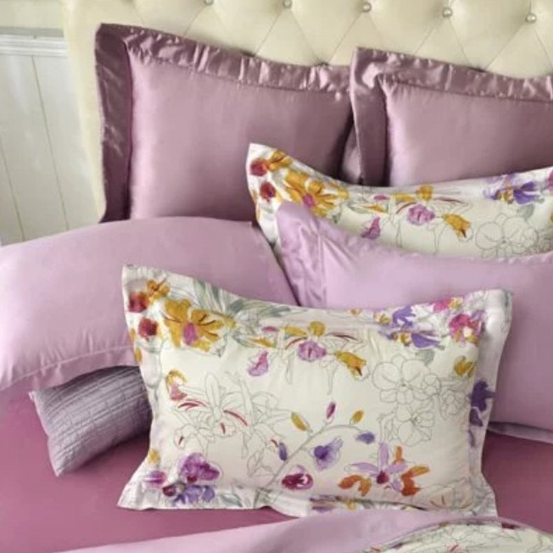 Caliphil 100% Tencel European pillowcase 300 weave/Yonglan/White - เครื่องนอน - วัสดุอีโค ขาว