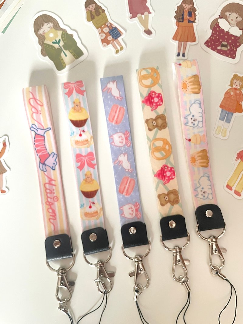 Pastel KeyChain Keystrap - Lanyards & Straps - Other Materials Multicolor