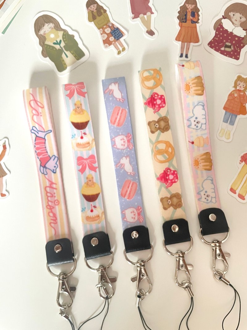 Pastel KeyChain Keystrap - 掛繩/吊繩 - 其他材質 多色