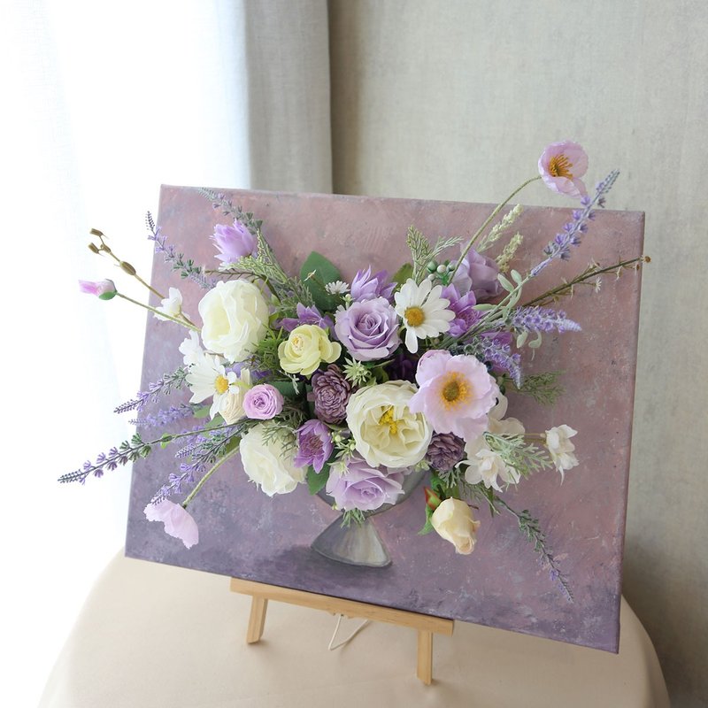 FD07 Pick Up Time 3D Flower Painting/Canvas Flower Art Frame Home Decoration - ช่อดอกไม้แห้ง - พืช/ดอกไม้ 