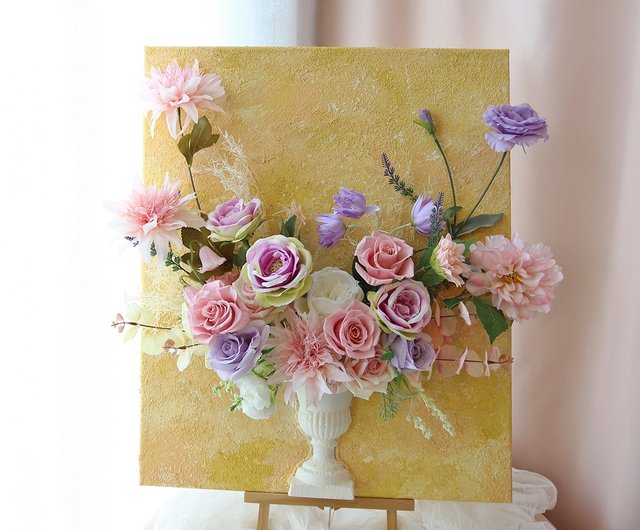 FD07 ピックアップタイム 3D 花の絵画/キャンバスフラワーアート