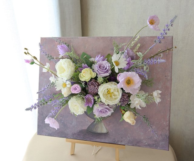 FD07 ピックアップタイム 3D 花の絵画/キャンバスフラワーアート