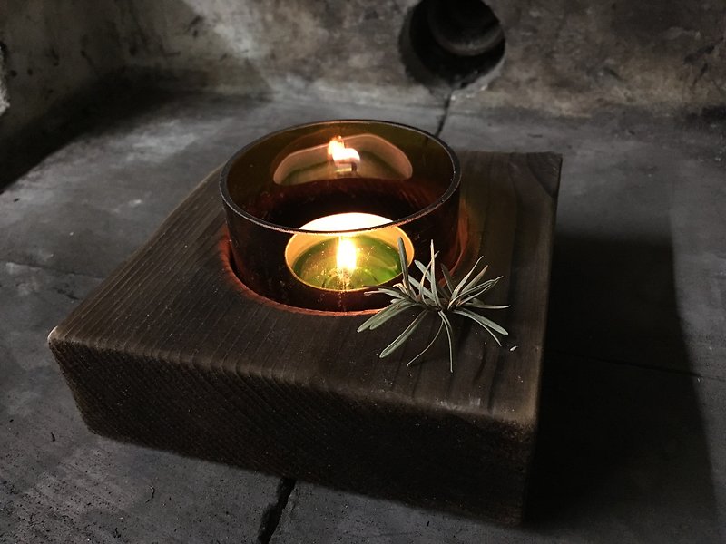 forest. Candle Holders - Candles & Candle Holders - Wood Brown