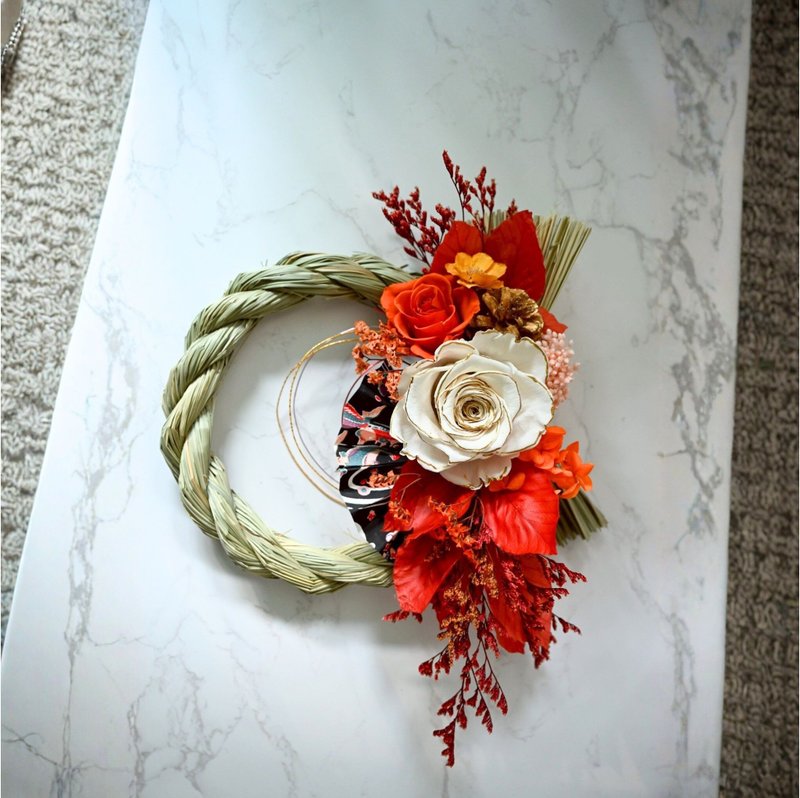 Preserved Flower Japanese Kadomatsu - ช่อดอกไม้แห้ง - พืช/ดอกไม้ หลากหลายสี