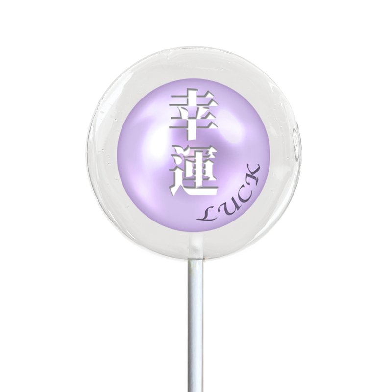 【Crystal Lollipop】Blessing Pearl-LUCK - ขนมคบเคี้ยว - อาหารสด สีใส