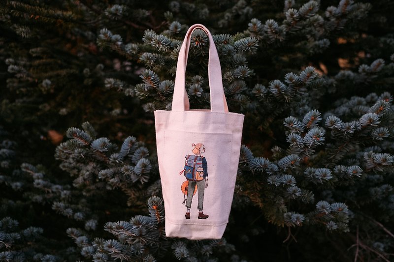Space Girl Eco-friendly Beverage Bag - Handbags & Totes - Cotton & Hemp Multicolor