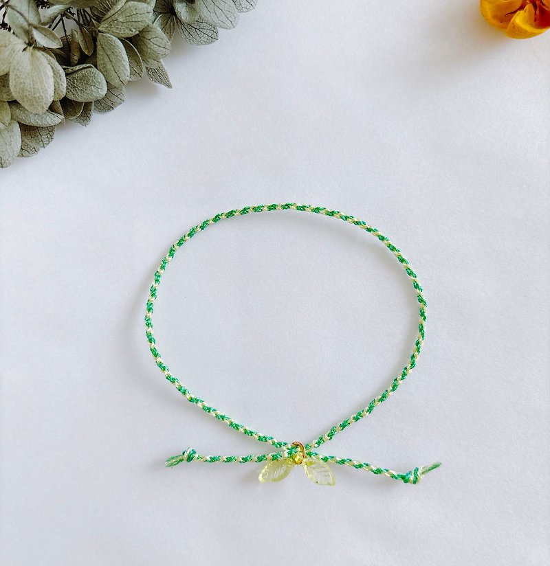 [Special sale price for slightly defective products is already discounted] Lucky Kumihimo Flowing Summer Kumihimo Bracelet Gold Thread - Bracelets - Other Man-Made Fibers 