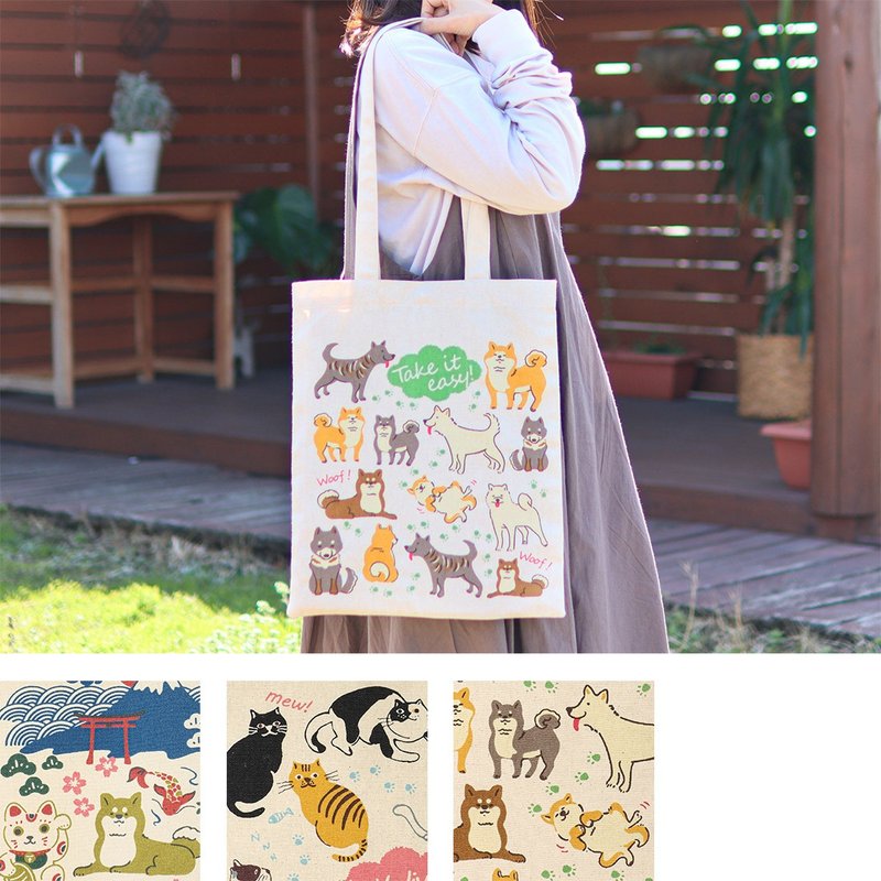 [Pre-order] [Shipping in May-June] Indian-made canvas bag with Japanese origin - กระเป๋าแมสเซนเจอร์ - ผ้าฝ้าย/ผ้าลินิน สีกากี