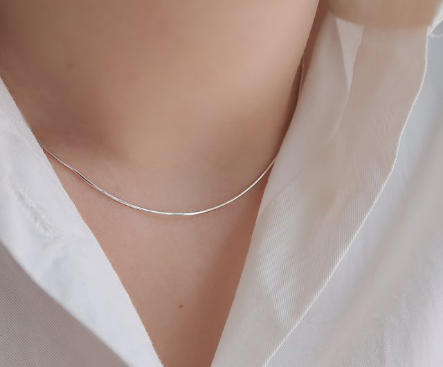 Dainty Chain for Jewelry Making, 0.8mm Thin Necklace Chain, Fine