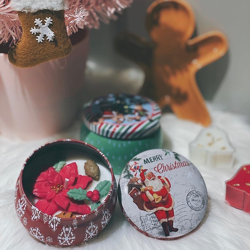 CforCandle 聖誕罐罐香薰蠟燭 - 蠟燭/香氛/手工皂 - 其他材質 