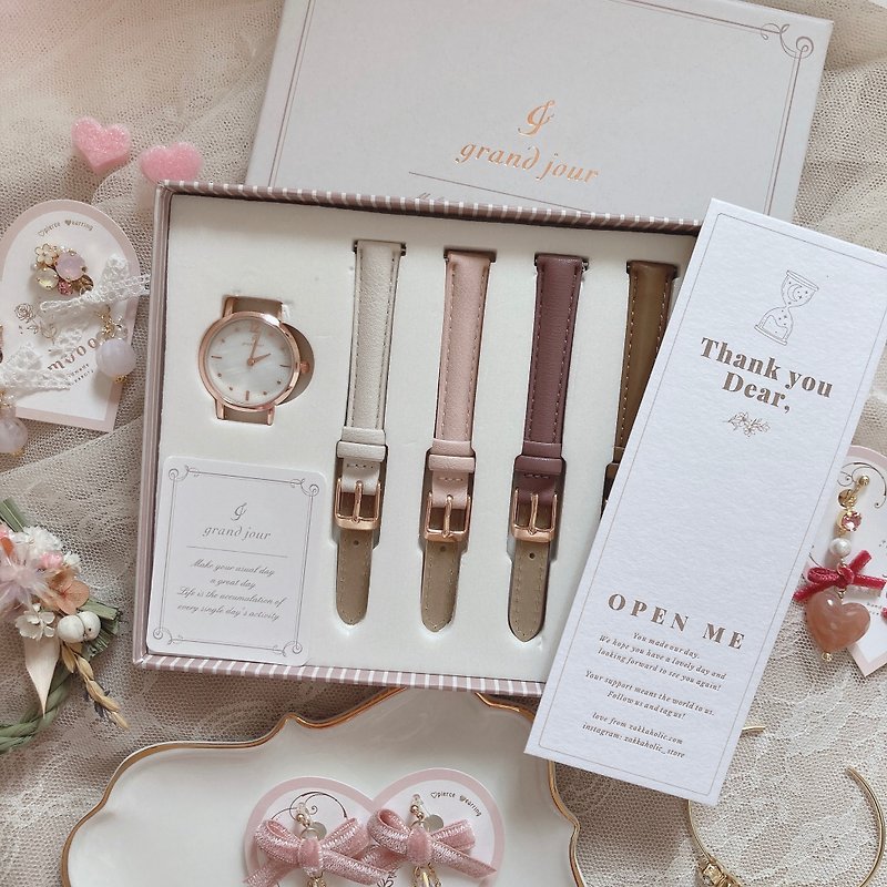 Mother's Day Gift Grand Jour Gift Set Women's Convertible Watch Strap Gift - Women's Watches - Other Metals Gold