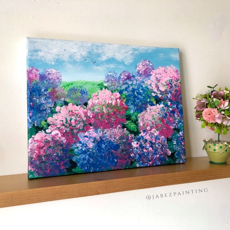 原畫作│繡球花海 - 海報/掛畫/掛布 - 壓克力 