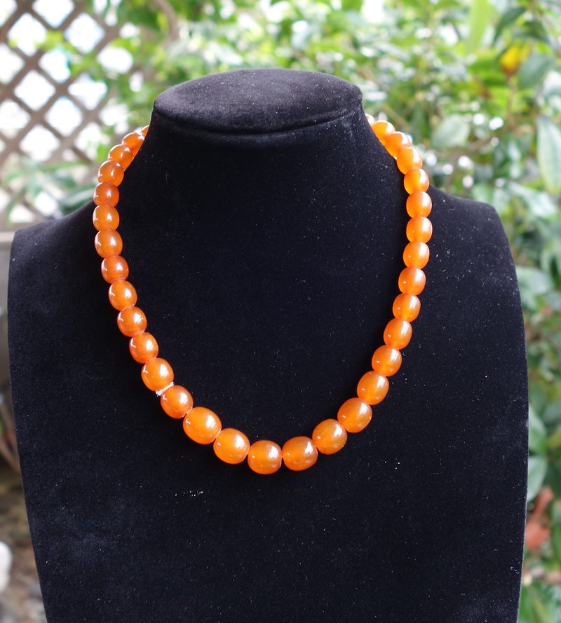 Amber Baltic Gold Amber Necklace 19.9g Wax Baltic Amber Necklace - Necklaces - Semi-Precious Stones Orange