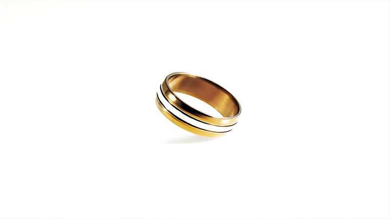 Titanvek Titanium Alloy Ring Two-tone Galaxy 7mm - แหวนทั่วไป - โลหะ หลากหลายสี