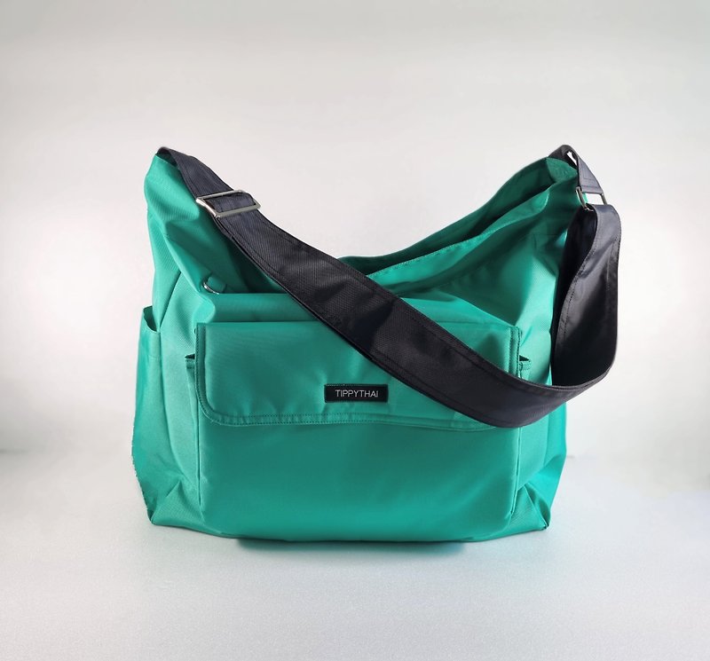Water resistant nylon - large customizable messenger bag - KAILA - Messenger Bags & Sling Bags - Nylon 