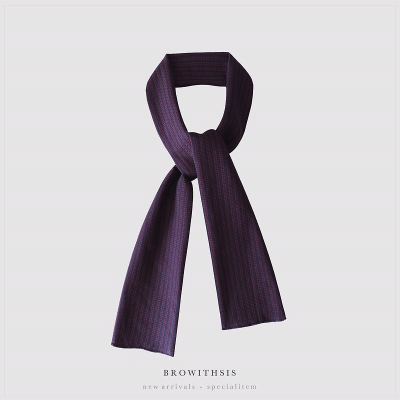 Browithsis texture scarf - 其他 - 棉．麻 紫色