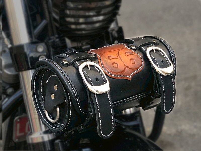 Motorcycle drum bag - อื่นๆ - หนังแท้ สีดำ