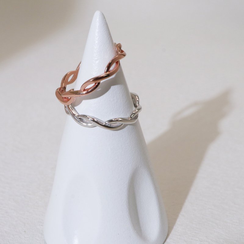 Dancing Together. Wavy Ring - General Rings - Sterling Silver Silver