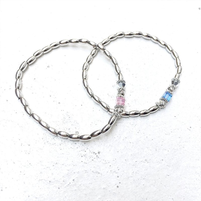 Rainbow (Mother 's Day gift / sister / gift / send her / multicolor bracelet / Austrian crystal element) - Bracelets - Other Metals 