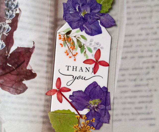 Pressed Flower Bookmarks