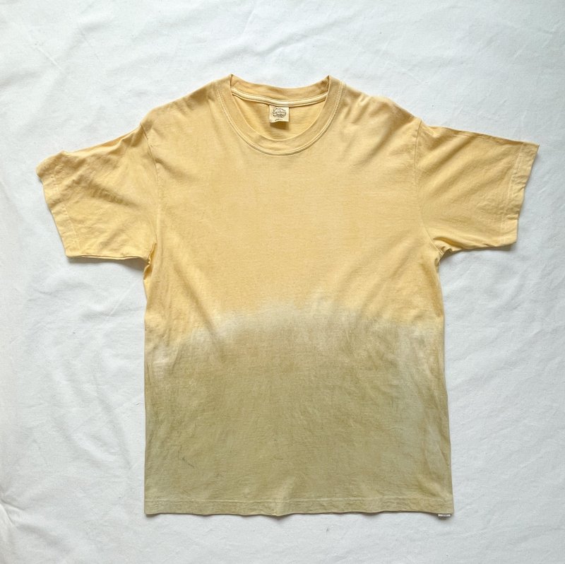 Natural Tropical Time Organic cotton T-shirt dyed in soft yellow and green - Women's T-Shirts - Cotton & Hemp Yellow