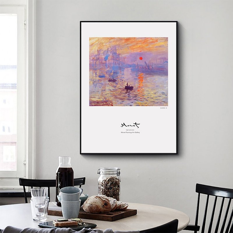 Monet. Dawn & Sunrise-Paintings-Famous Paintings Series-Color - Posters - Cotton & Hemp Multicolor