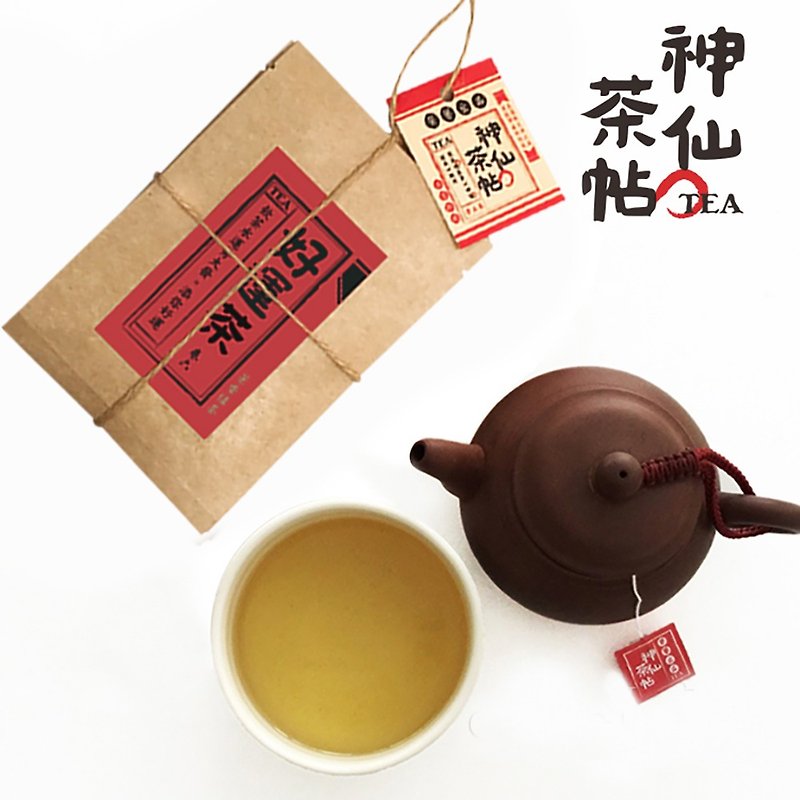 神仙茶帖-好運茶-茉香綠茶-5包入 - 茶葉/茶包 - 紙 紅色