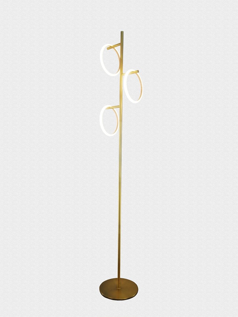Hanging three-ring standing lamp - Lighting - Other Materials 
