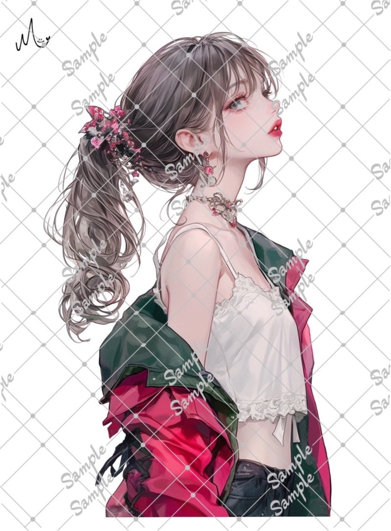 オリジナル人物ステッカー - 貼紙 - 紙 