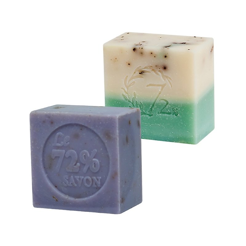 雪文洋行 純淨亮透臉部專用皂馬賽皂兩件組 - 肥皂/手工皂 - 植物．花 多色