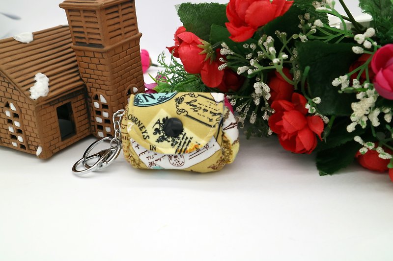 Retro wallet hanging ornaments small coin wallet key ring - Keychains - Cotton & Hemp 