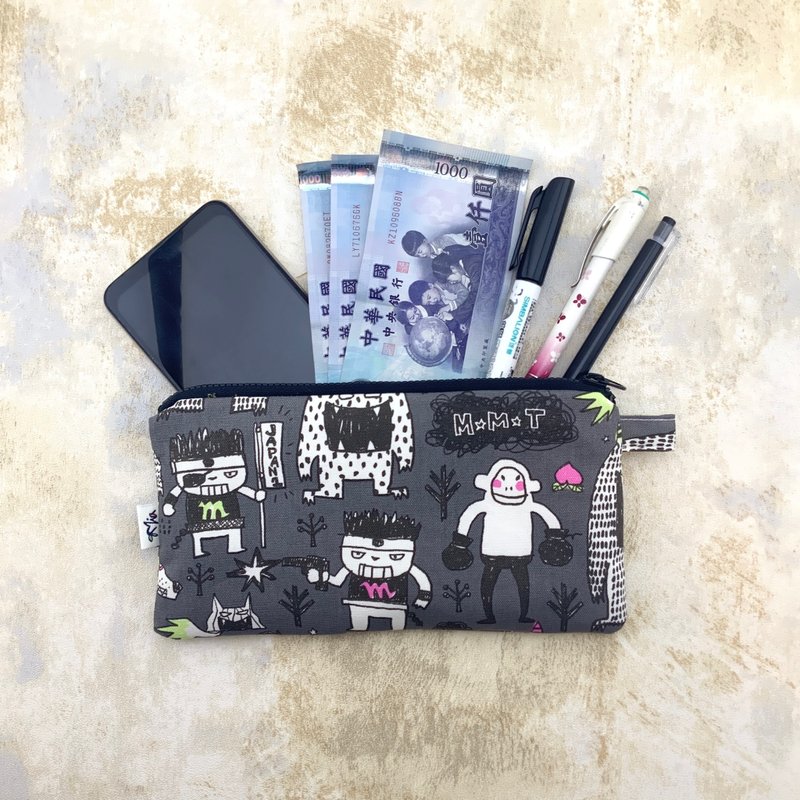 Monster Arena—cotton pen bag/mobile phone bag/wallet - Phone Cases - Cotton & Hemp 