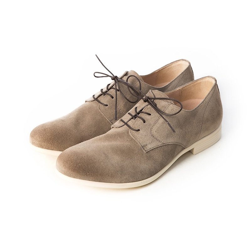 ARGIS Japanese Suede Comfortable Casual Leather Shoes #56117 Camel-Handmade in Japan - Men's Leather Shoes - Genuine Leather Khaki
