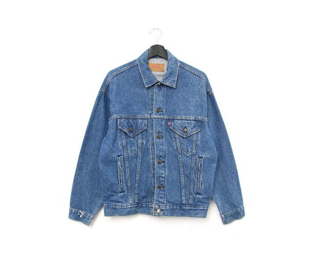 Back to Green:: Levi's midnight blue denim Jacket - Shop back-to-green  Men's Coats & Jackets - Pinkoi