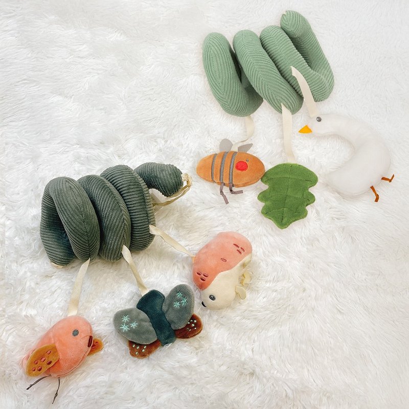 【Bimbidreams】捲捲安撫玩具 22x13cm / 安撫娃娃 推車汽座玩具 - 寶寶/兒童玩具/玩偶 - 棉．麻 多色