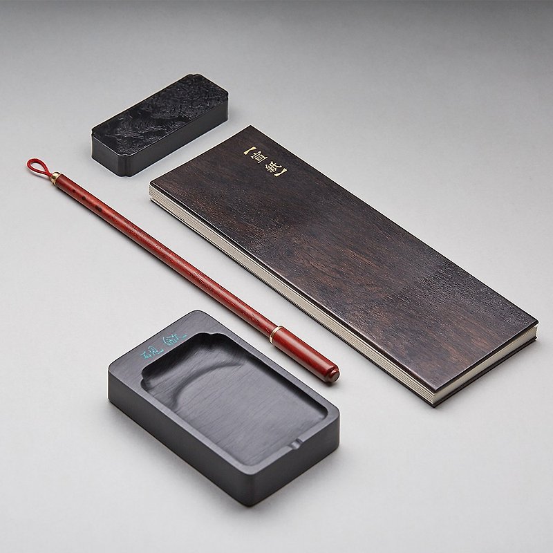 WEIS/Wei Shi Wenfang Four Treasures High-end Boutique Set Beginner Pen, Ink, Paper, Inkstone Gift Box Creative Gift - อื่นๆ - ไม้ 