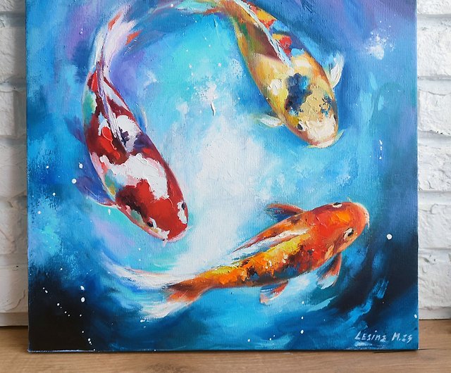 Feng shui fish Painting For Sale