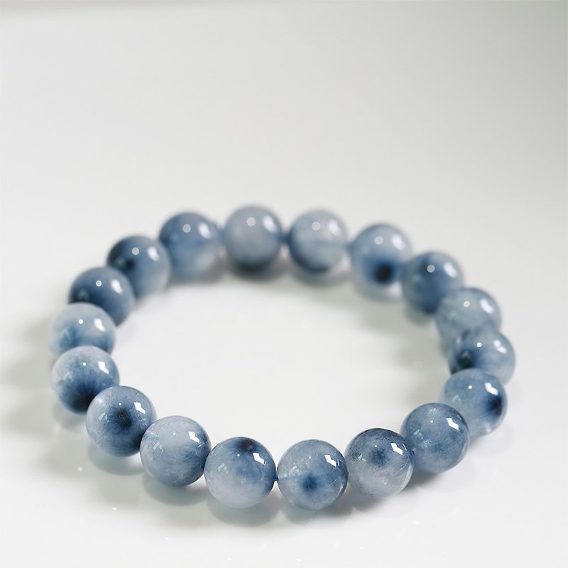 Only 2 ultra-rare sea urchin blue Stone blue velvet crystal bracelets available - สร้อยข้อมือ - คริสตัล สีน้ำเงิน